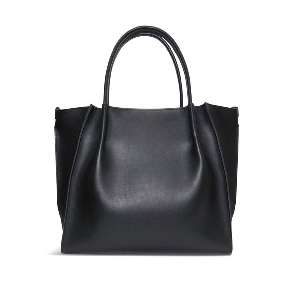 Oliveve CHLOE TOTE IN BLACK DAKOTA COWHIDE - Picture 1 of 1